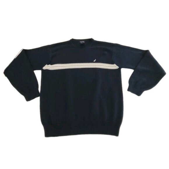 Nautica Men Lightweight Soft & Comfortable Vintage Early 80s Sweater L Blue - Picture 1 of 11